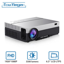 गैलरी व्यूवर में इमेज लोड करें, Touyinger T26L T26K 1080p LED full HD Projector Video beamer 5500 Lumen FHD 3D Home cinema HDMI ( Android 9.0 wifi AC3 optional)
