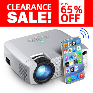 AUN LED Mini Projector D40/W|Fast Delivery|Mirroring Screen Wireless For IOS/ Android Phone