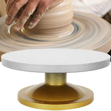 将图片加载到图库查看器，Metal Machine Pottery Wheel Rotating Table Turntable Clay Modeling Sculpture for Ceramic Work Ceramics
