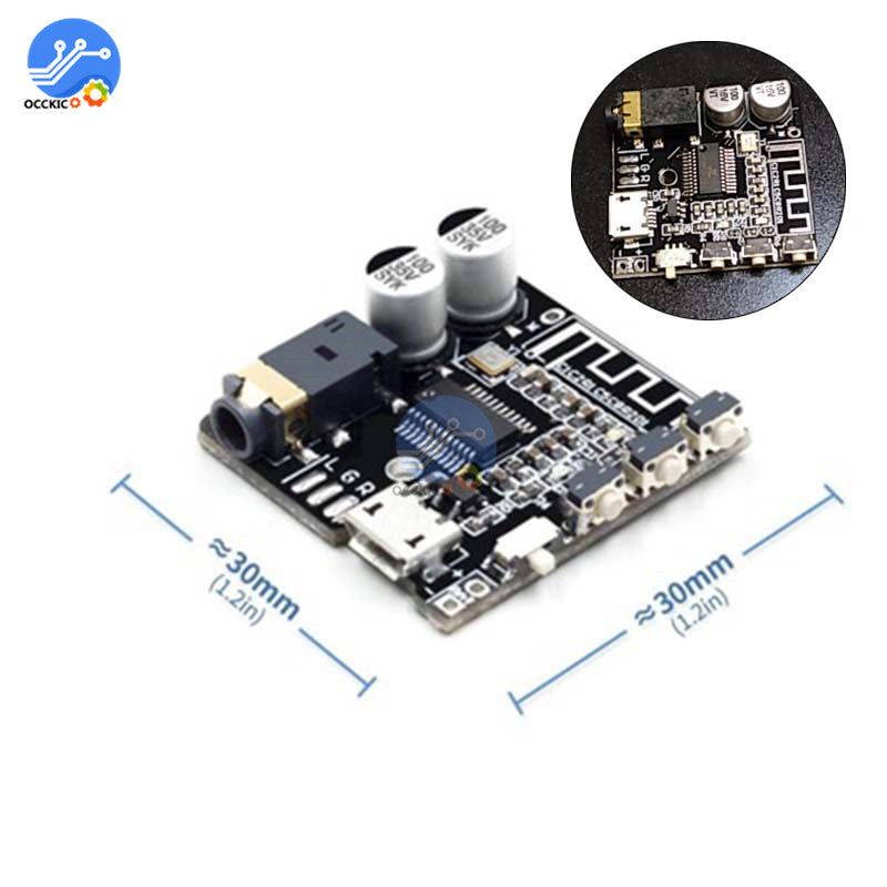 VHM-314 V.20 Bluetooth 5.0 Audio Receiver Board MP3 Player Module Wireless Music Lossless Stereo Decoder Board With Button