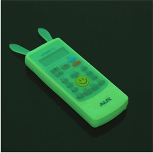 Fluorescence Waterproof Silicone Rabbit Remote Control Protective Case for Home Air Conditioning TV Set Dust Proof Accessories D