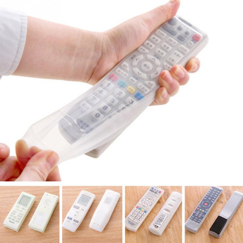 Silicone Storage Bags TV Remote Control Dust Cover Protective Holder Organizer Home transparent Accessory