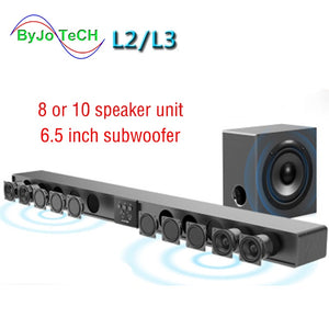 Amoi Series Soundbar wall pure wood speaker tv sound bar home theater Subwoofer Bluetooth 3D surround sound 12 horn Integrate